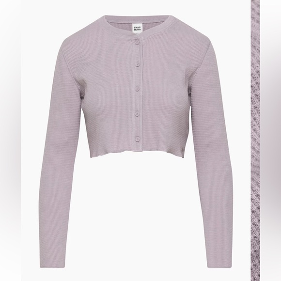 TNA Waffle Crop Cardigan - Picture 1 of 4